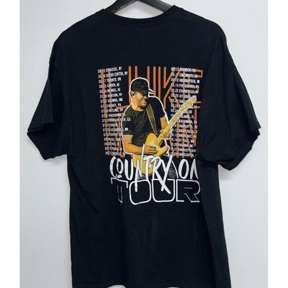 Luke Bryan Country On Tour 2023 Shirt Adult Extra Large Black Graphic Double - Picture 3 of 7